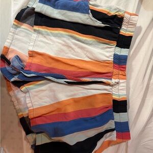 Colorful Striped Shorts